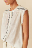 Indi & Cold Cross-Stitch Embroidered Shirt - Stay Wild Collective  Shirt