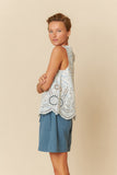 Indi & Cold Embroidered Poplin Top - Stay Wild Collective  Shirt