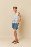Indi & Cold Embroidered Poplin Top - Stay Wild Collective  Shirt
