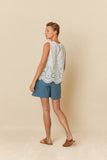 Indi & Cold Embroidered Poplin Top - Stay Wild Collective  Shirt
