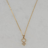 Venus Gold Charm Necklace