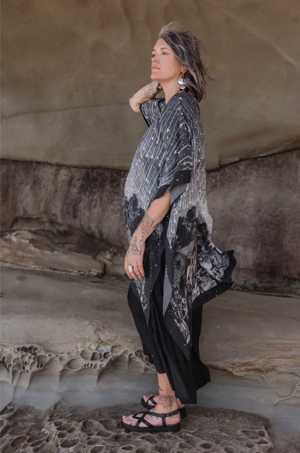 Market of stars stargazer goddess duster celestial print