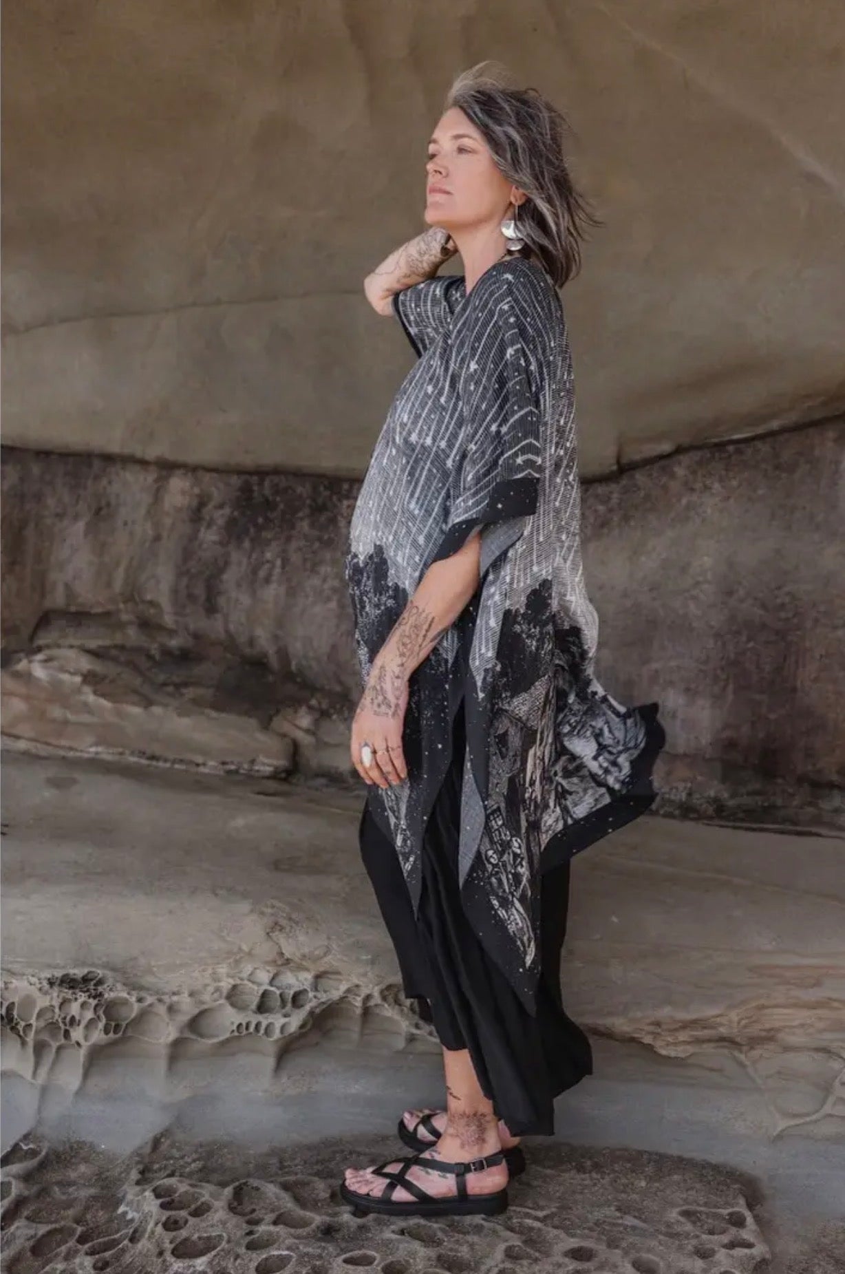 Market of stars stargazer goddess duster celestial print