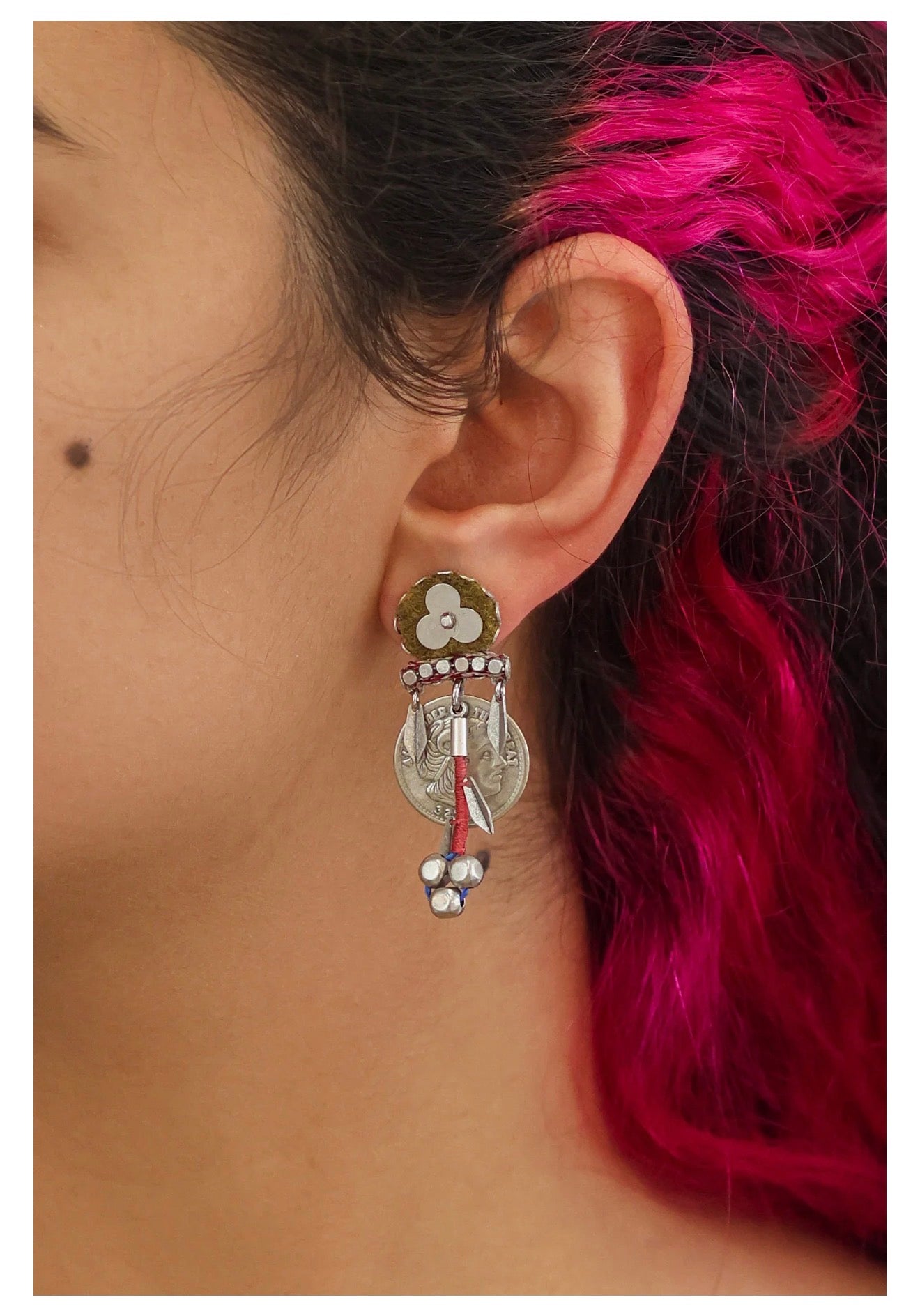 Ayala bar Twinkle Set, Metal Earrings, Bronze N2431