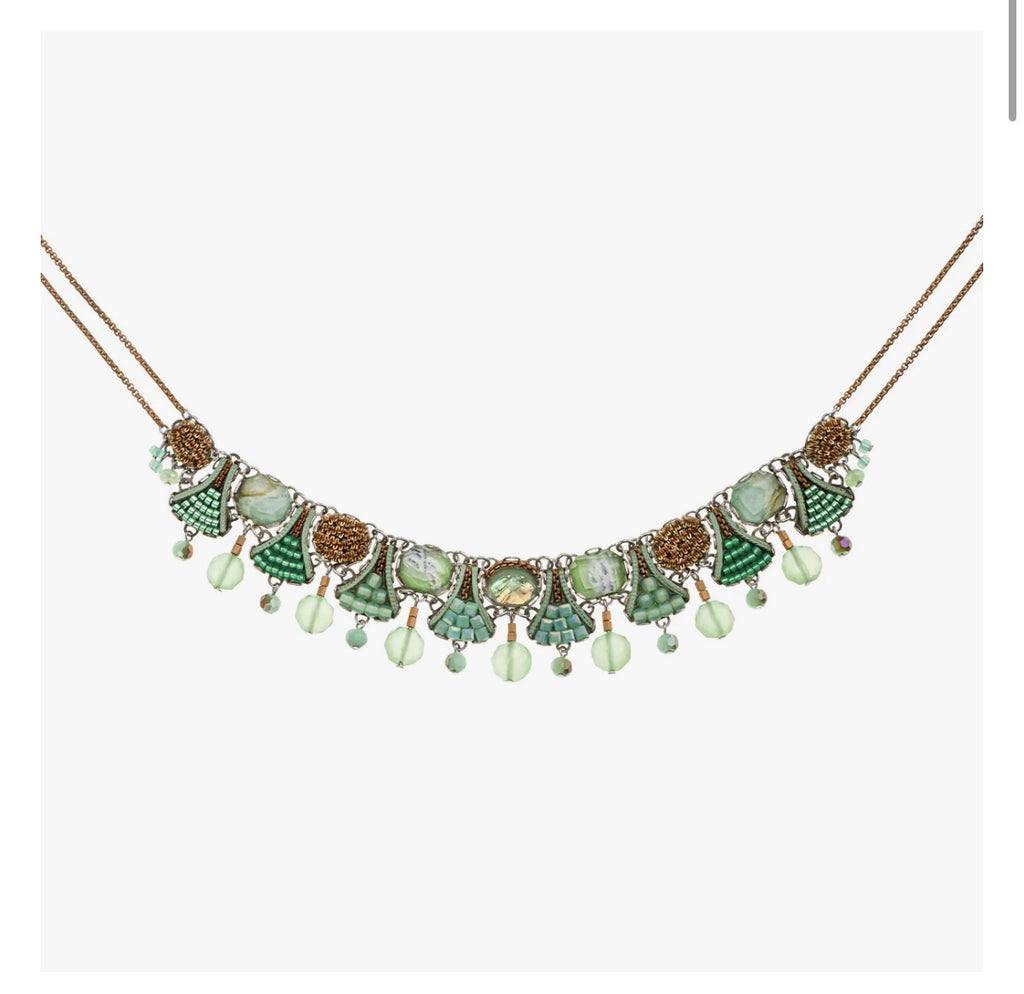 Ayala bar Seagrass Set, Choker Necklace, Posidonia C3615