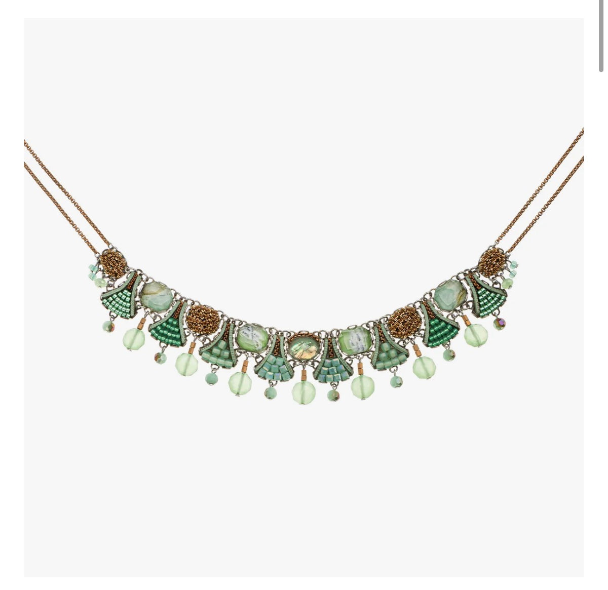 Ayala bar Seagrass Set, Choker Necklace, Posidonia C3615