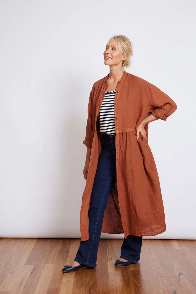 Montaigne Chaton linen coat dress