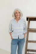 Megbydesign Hamilton shirt striped linen