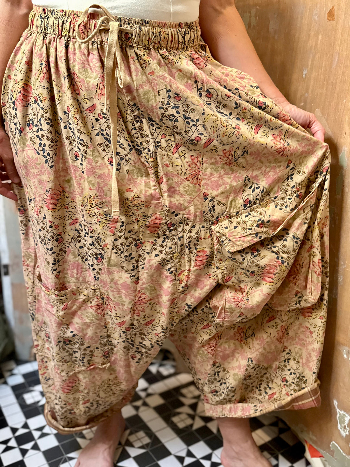 House of Jaded Gypsy Sagebrush Sky Harem Pants