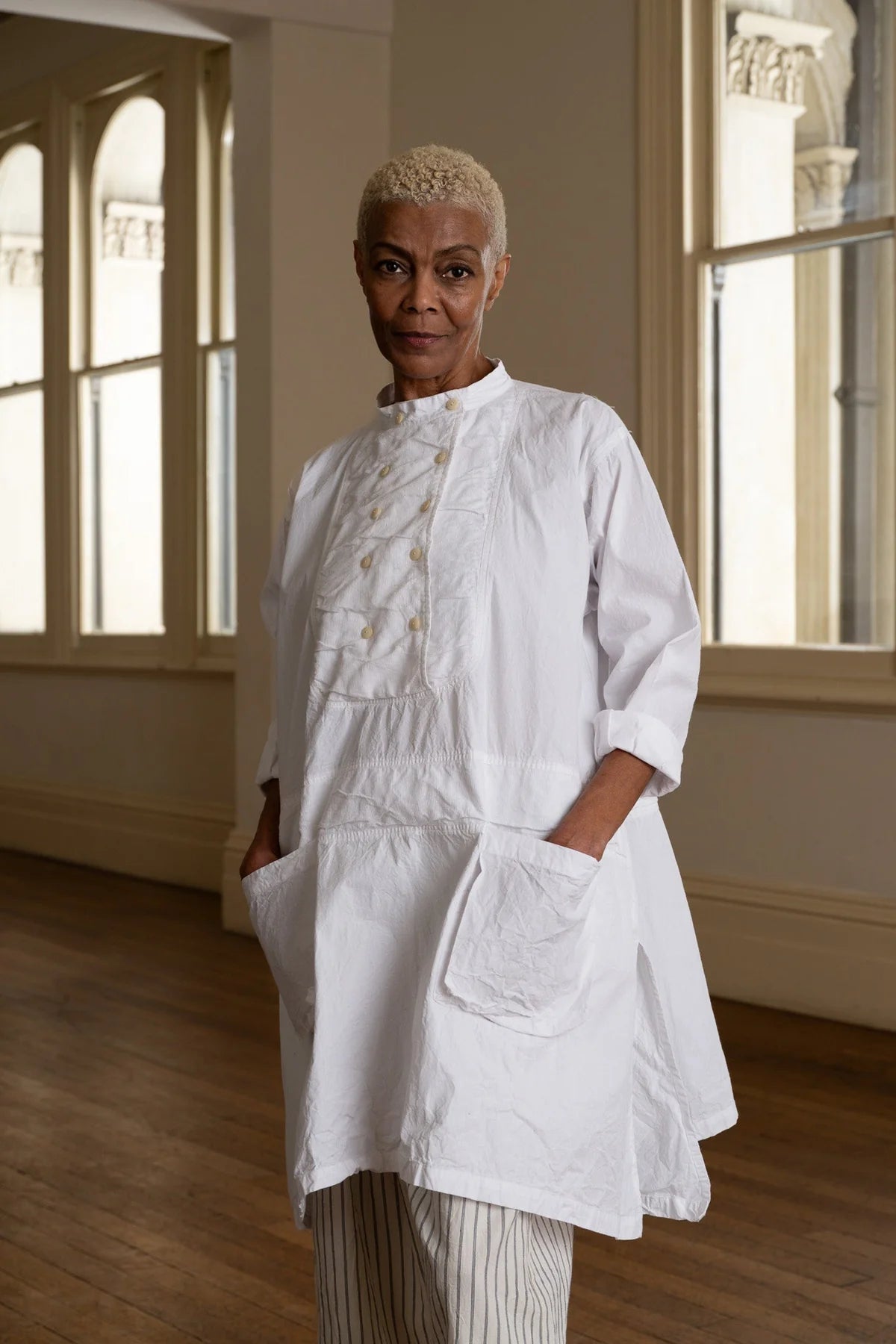 Meg by design 
Ratatouille Shirt - Cotton Poplin - white