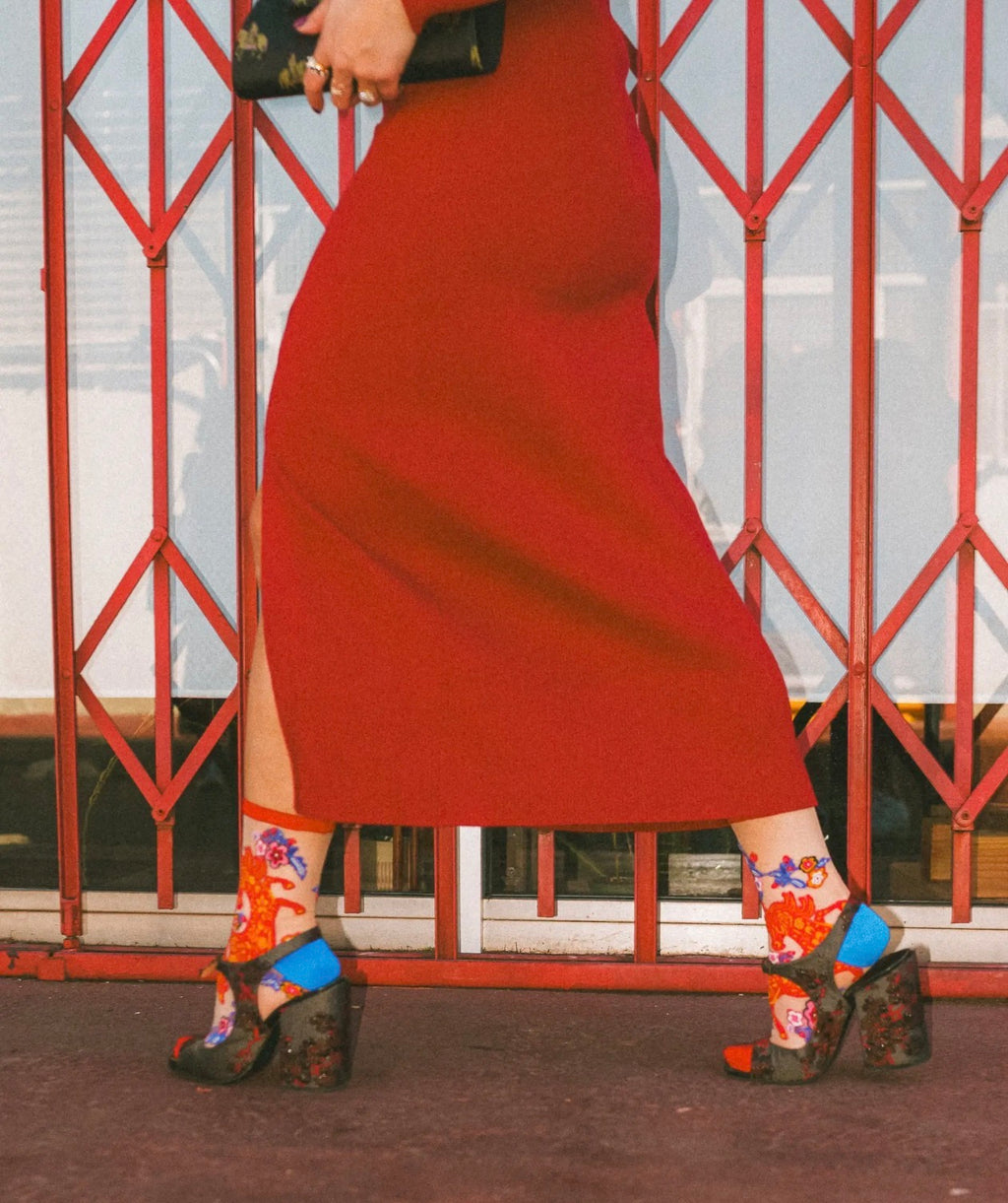 Year of the horse sheer crew socks