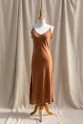 Otomo Marilyn Silk/linen slip long cinnamon