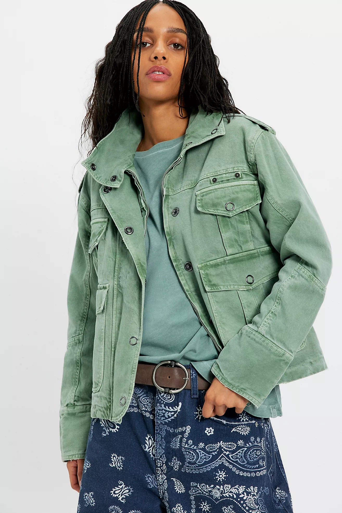 Free people kali jacket forest run