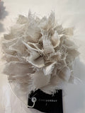 Eva Sunday Fabric Flower Brooch natural