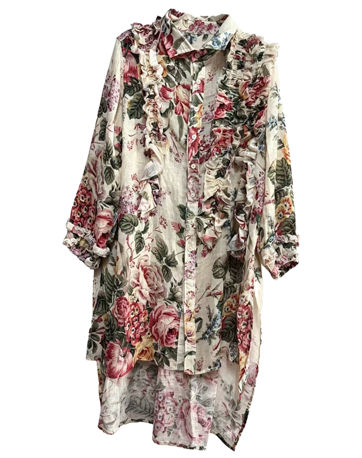Miss roses sister violet Ophelia's garden ruffle top