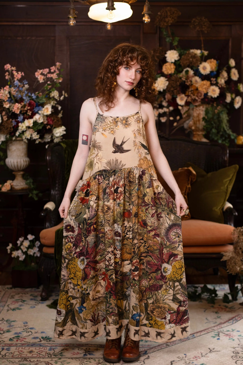 GOLDEN HOUR BOHÉME SLIP DRESS market of stars