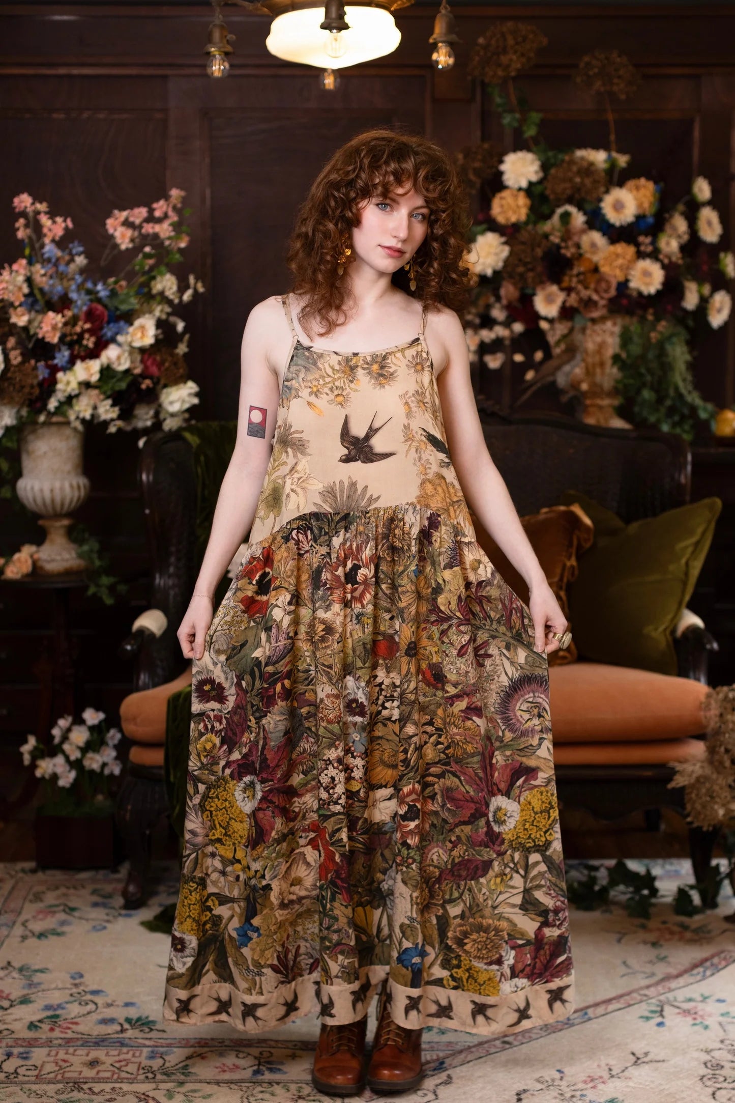 GOLDEN HOUR BOHÉME SLIP DRESS market of stars