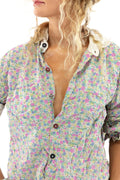 Boyfriend Shirt in Indian Paint Brush by Magnolia Pearl 1040 sierra