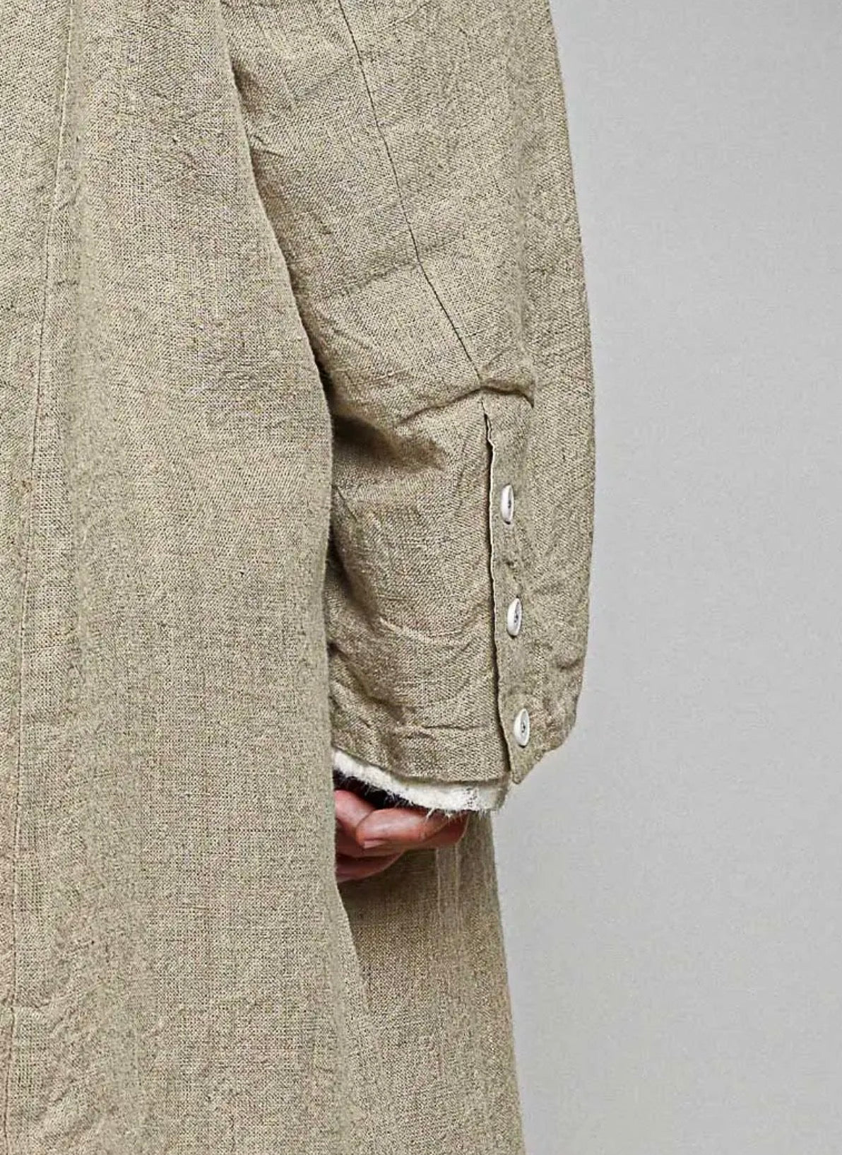 Long sleeve Jedda long cotton coat