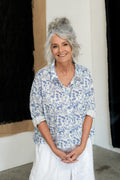 Meg by design teacup shirt botanical