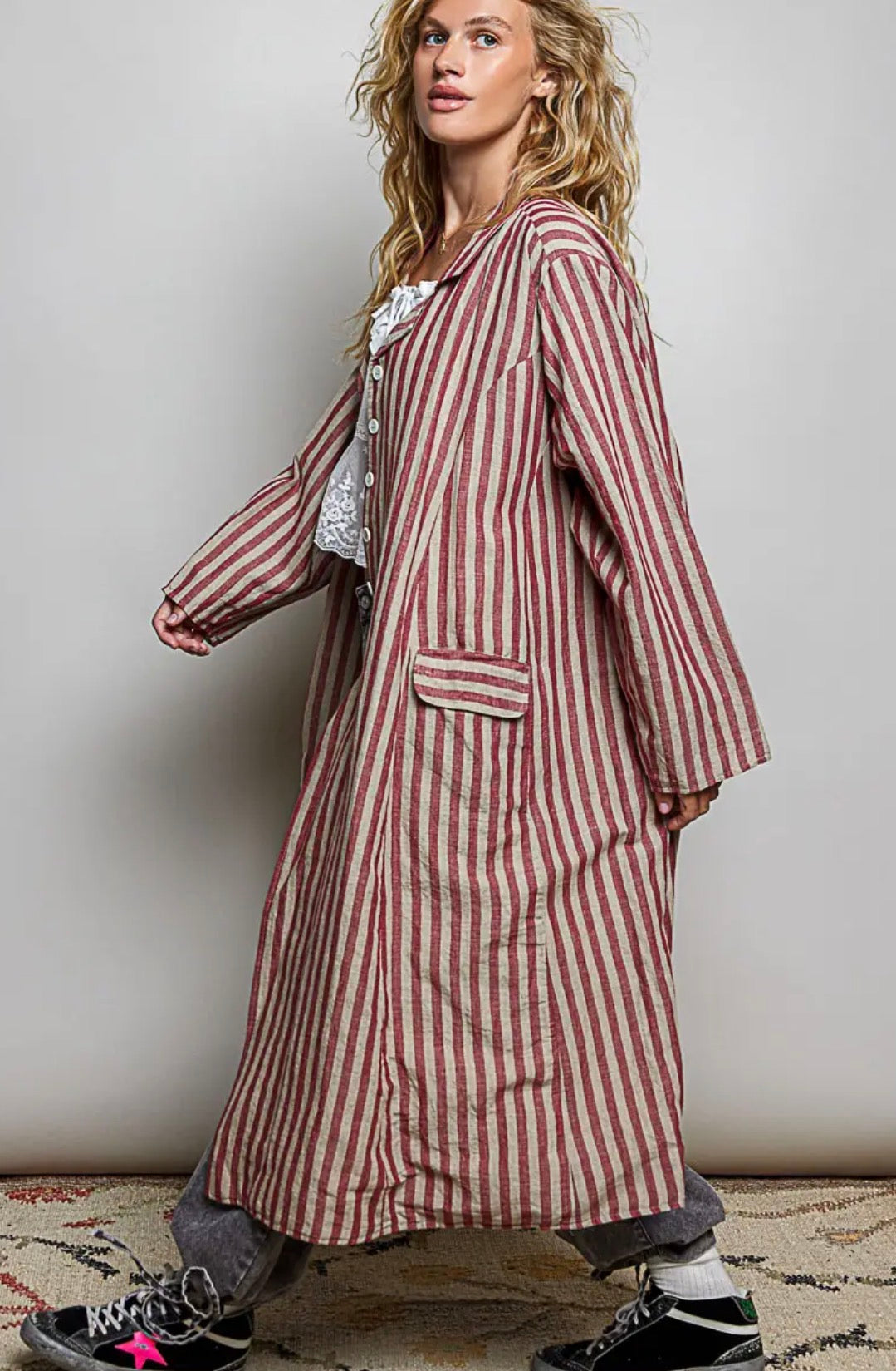 Felix Button Front Cotton coat