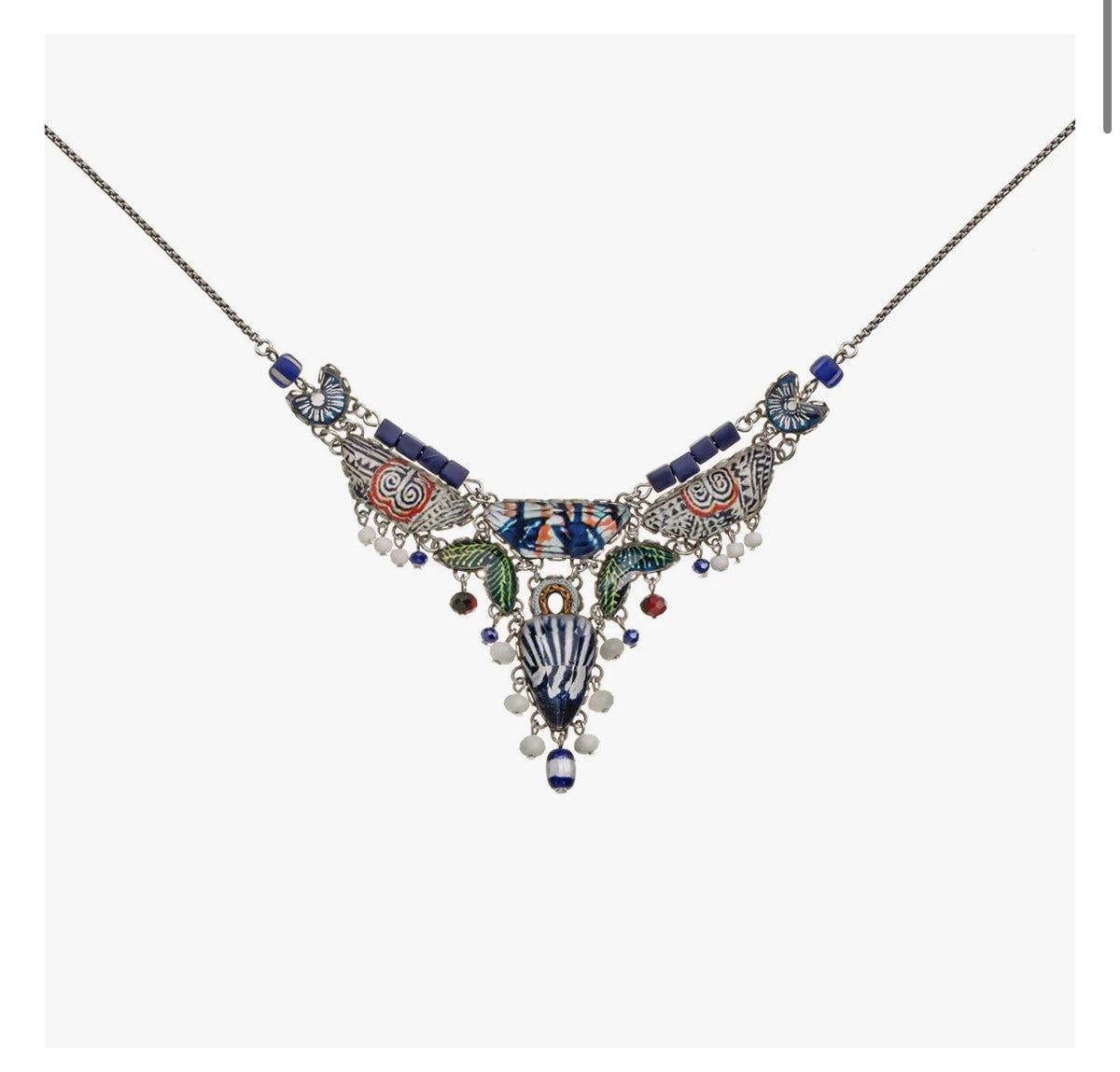 Ayala bar Blue Domes Set, Casual Glass Necklace, Delphi R3648