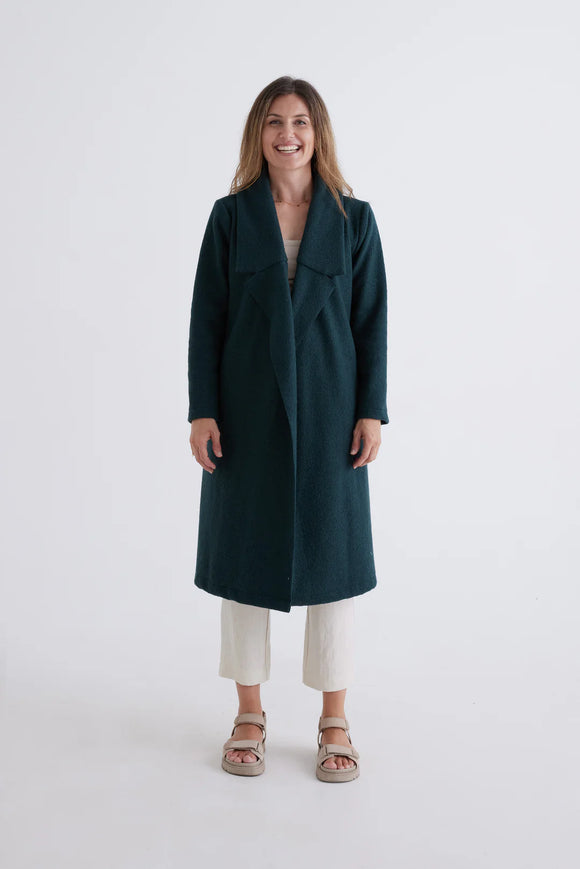 Devina Lousie Emily Coat in Teal