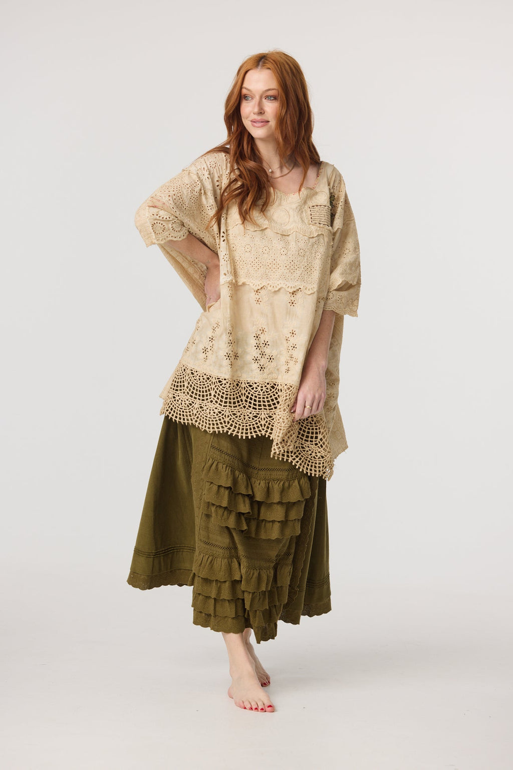 Miss roses sister violet Fable skirt Moss