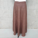  23G337 Frederic linen full length skirt with pockets peta - Stay Wild Collective  