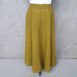  23G337 Frederic linen full length skirt with pockets peta - Stay Wild Collective  