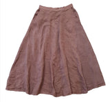  23G337 Frederic linen full length skirt with pockets peta - Stay Wild Collective  