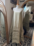 Krista Larson Long lavish striped silk taffeta slip O/S