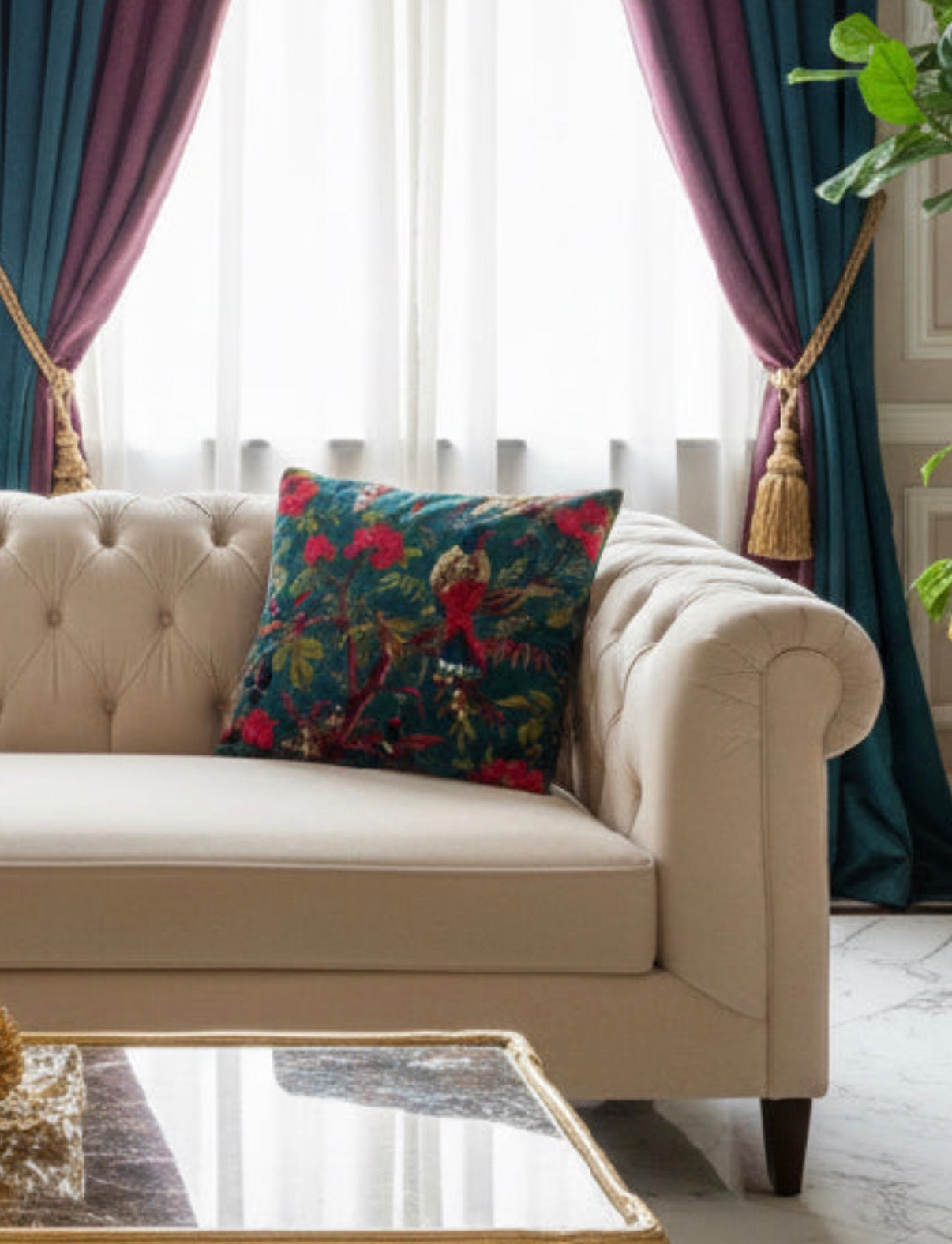 Cotton velvet cushion covers