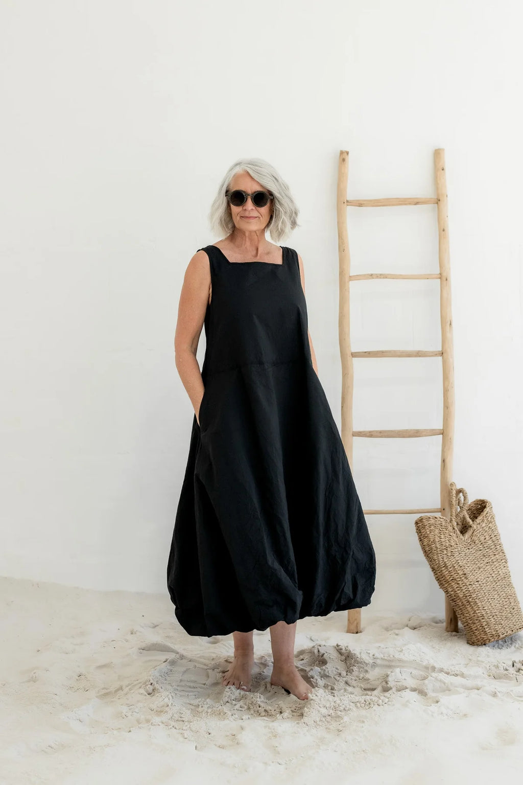 Megbydesign Fitzroy dress maxi cotton poplin
