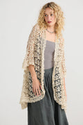 Miss roses sister violet Cordelia lace Jacket. Stone