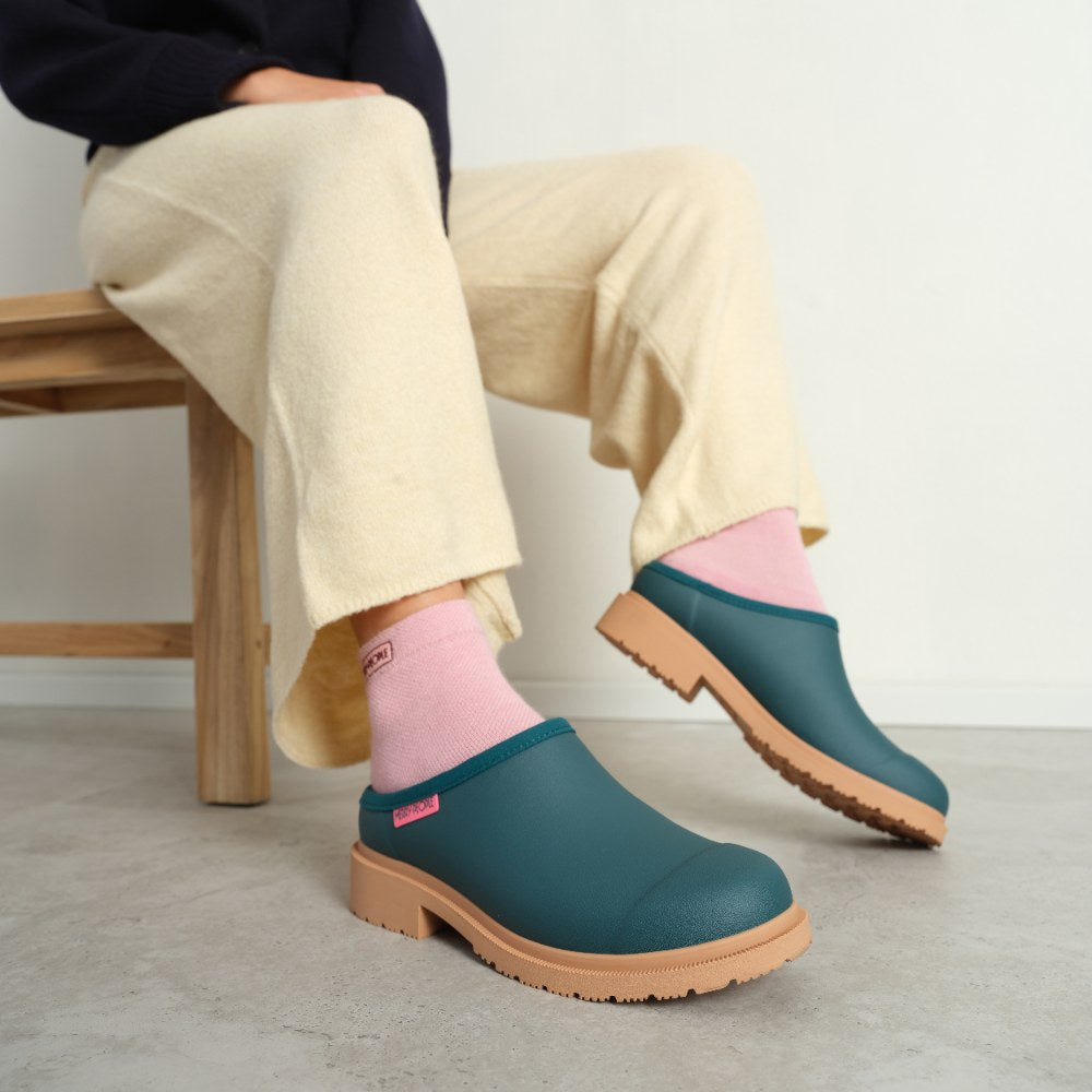 Merry people Billie clog brick teal