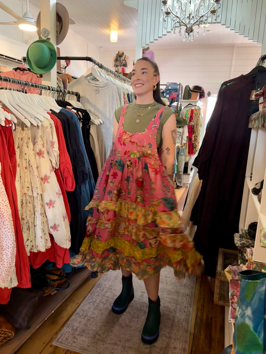 Jaded gypsy drift into bloom dress