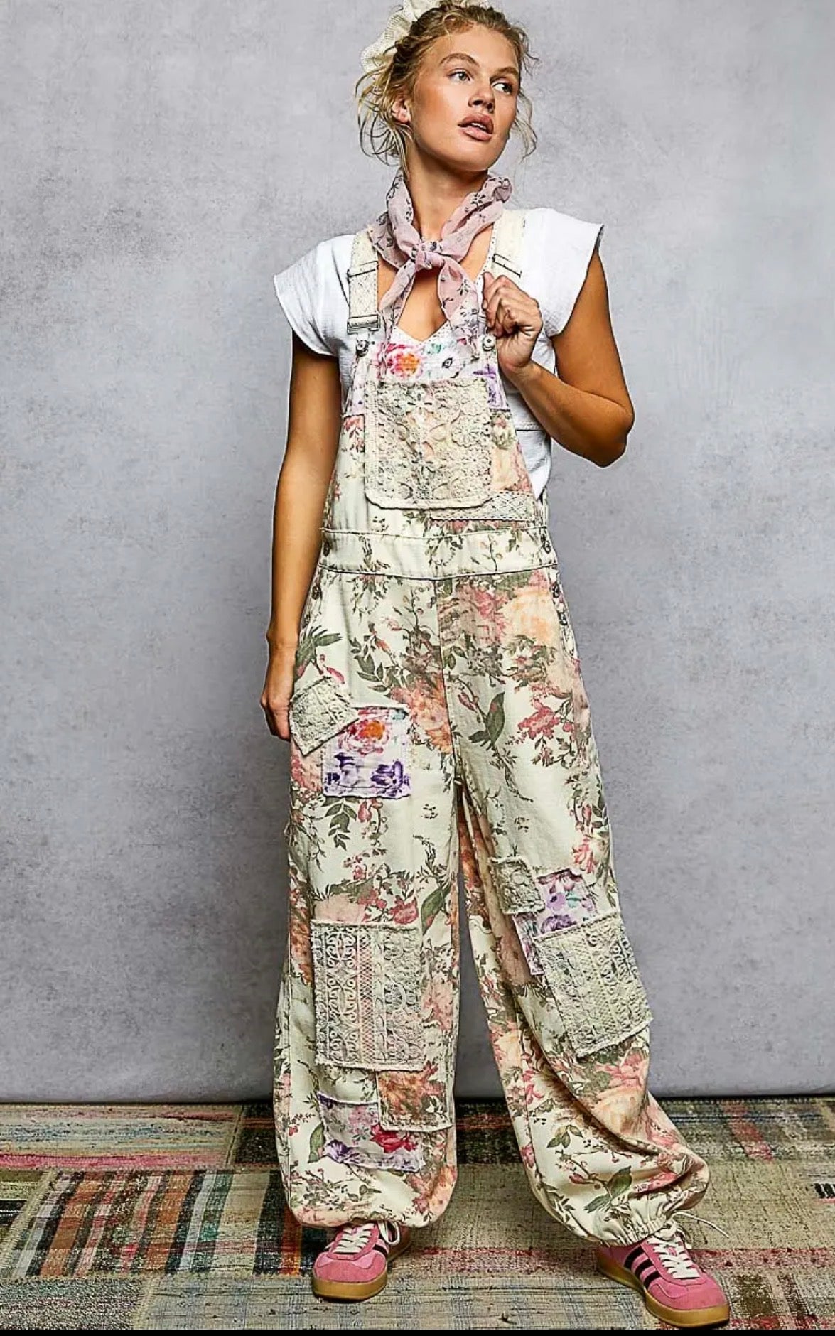 Dolly floral overalls