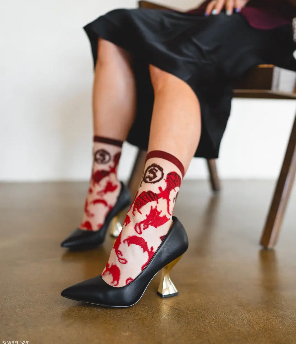 The hobbit Smaug  sheer crew socks