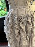 Krista Larson parachute slip dress washed grey cotton voile