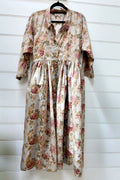 Miss rose sister violet meadowlark cotton dress blue rose
