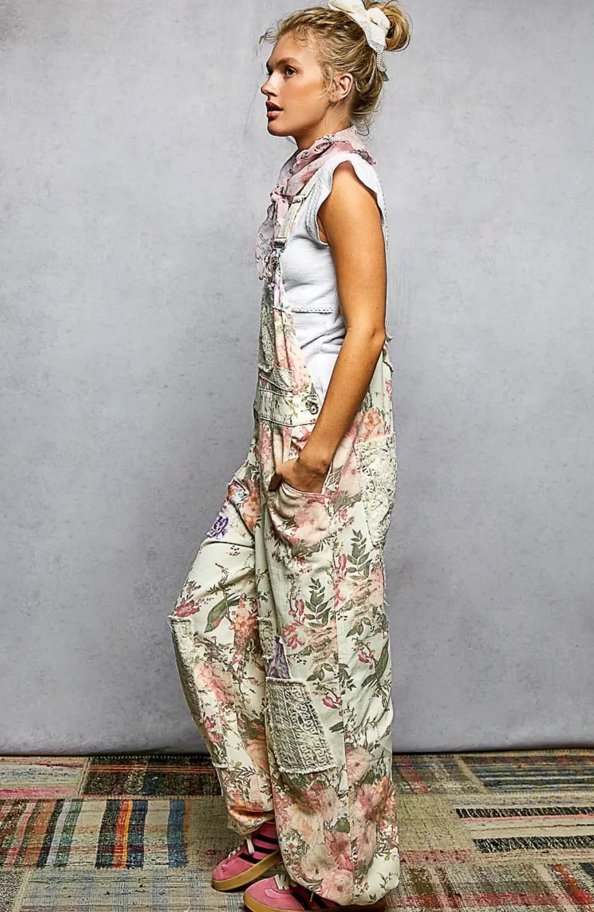 Dolly floral overalls