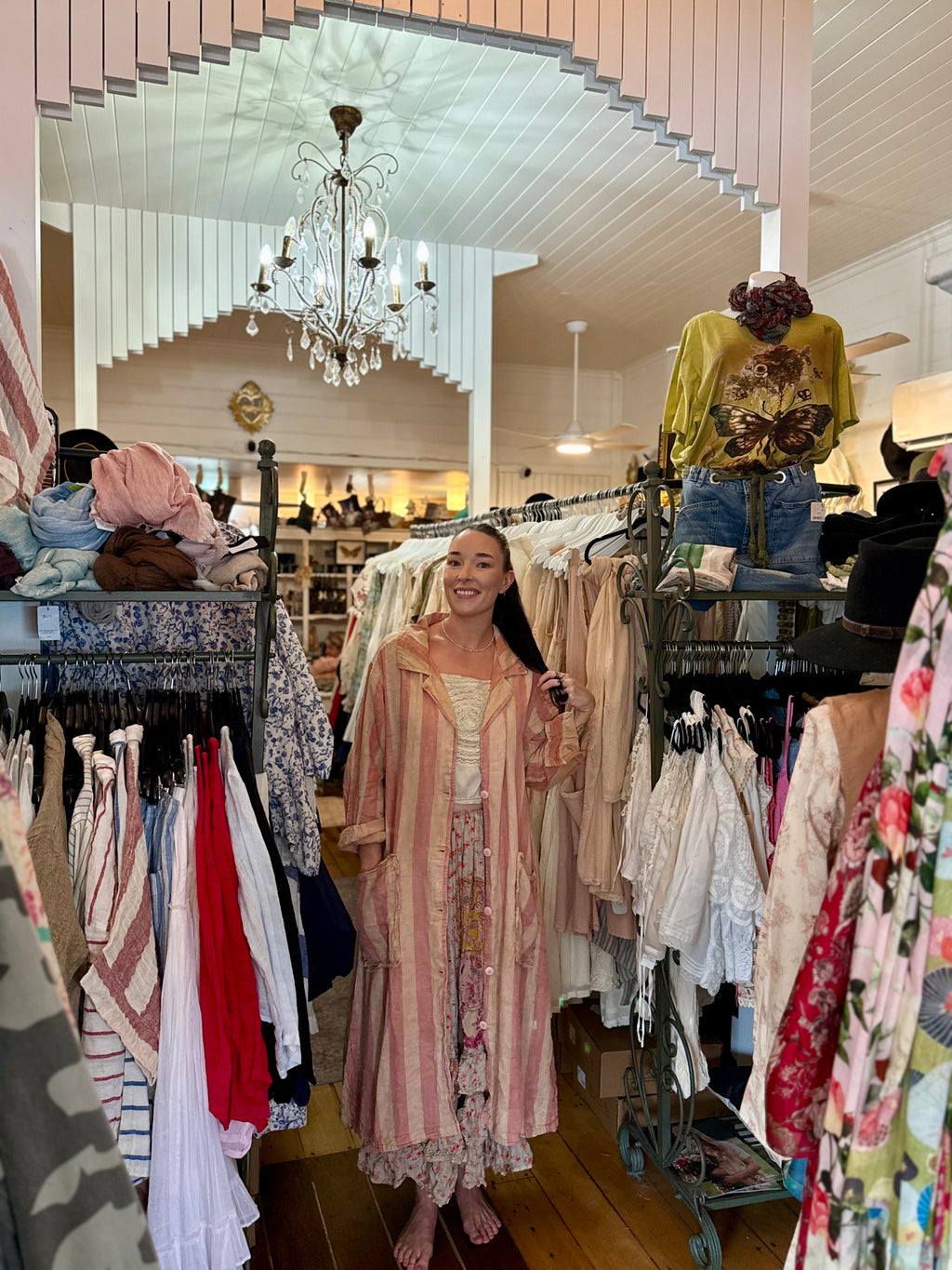 Jaded gypsy Dreamline duster -Bubble gum