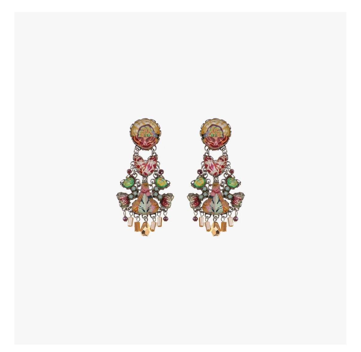 Ayala bar Sunflower Surprise Set, Artisan Glass Earrings, Joyful R2421