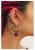 Ayala bar Plum Wine Set, Purple Drop Earrings, Frostbloom H2387