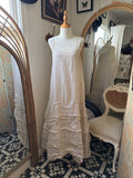 Krista Larson Long lavish striped linen slip O/S