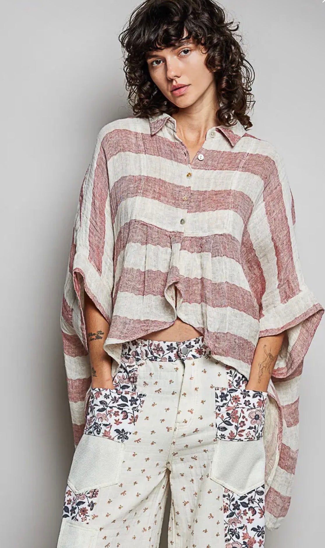 Lightweight linen Katinka top