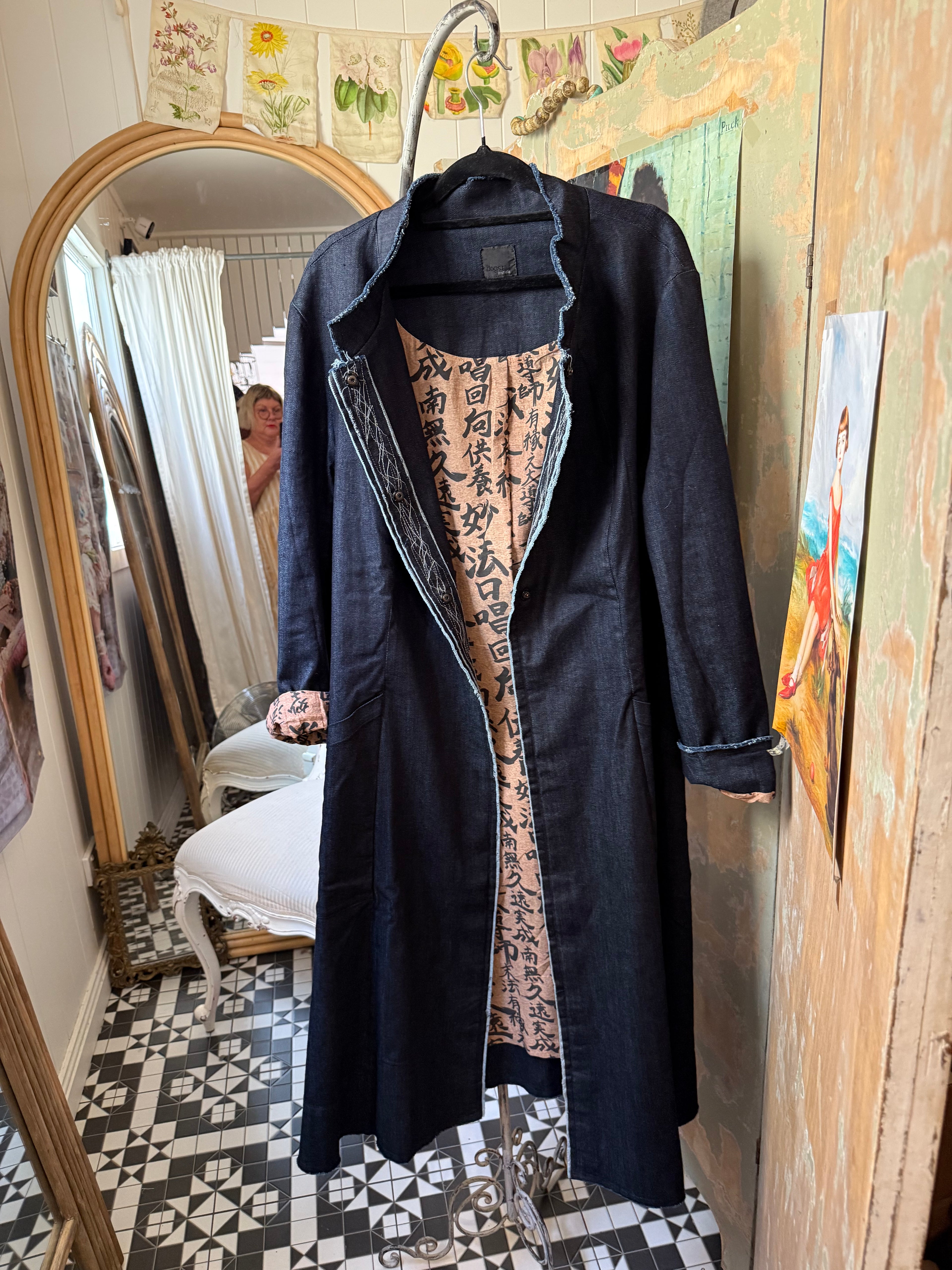 Dogstar onmitsu coat indigo denim