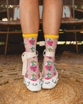 Bouquet all day shimmer sheer crew socks