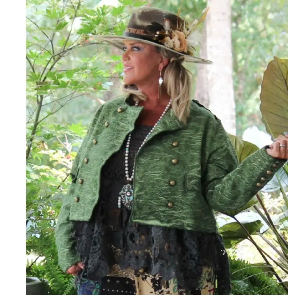 Jaded gypsy wandering soul military jacket
